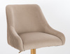 FOTEL HR920CROSS LATTE WELUR ZŁOTA PODSTAWA
