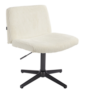 HOKER HR150CROSS BIAŁY SZTRUKS CZARNA PODSTAWA