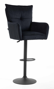 HOKER HR250W CZARNY WELUR CZARNA PODSTAWA