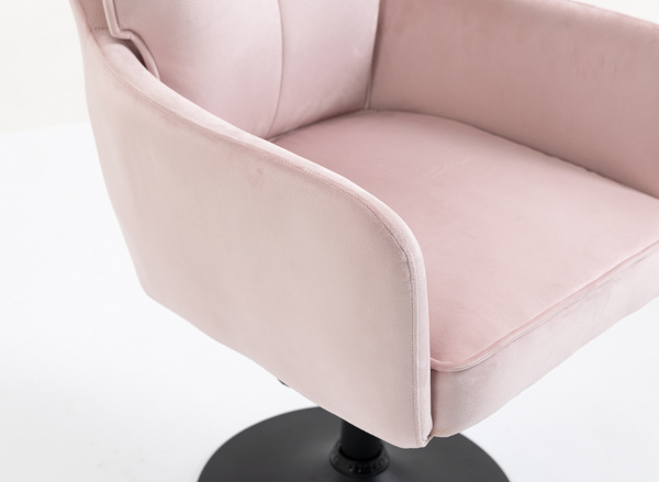 HOKER HR250N PUDROWY RÓŻ WELUR  CZARNA PODSTAWA