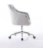 FOTEL HR830CK STALOWY WELUR