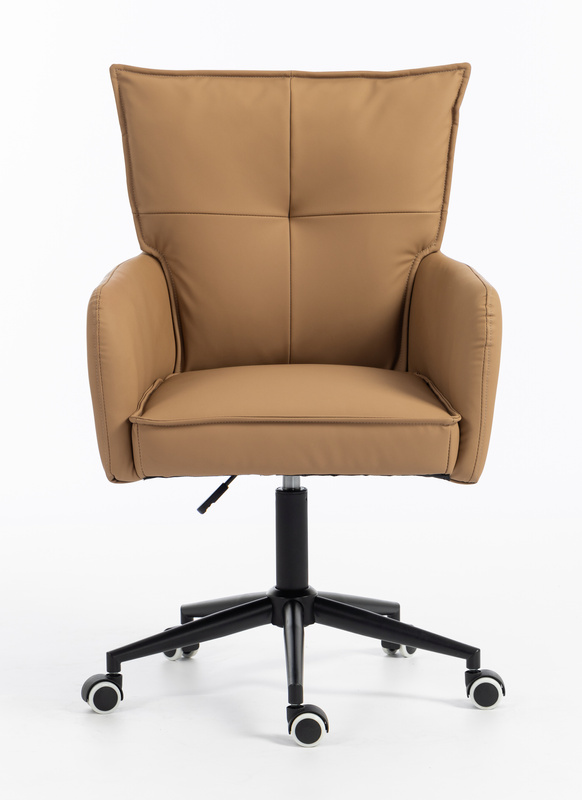 HOKER HR250K KARMELOWY EKOSKÓRA PREMIUM SOFT CZARNA PODSTAWA