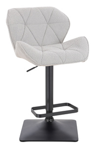 FOTEL HR111KW SZARY BARANEK CZARNA PODSTAWA