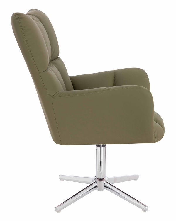 HOKER HR650CROSS KHAKI EKOSKÓRA PREMIUM SOFT CHROMOWANA PODSTAWA