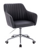 FOTEL HR190K CZARNY CHROMOWANA PODSTAWA
