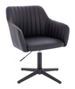 FOTEL HR190CROSS CZARNY CZARNA PODSTAWA