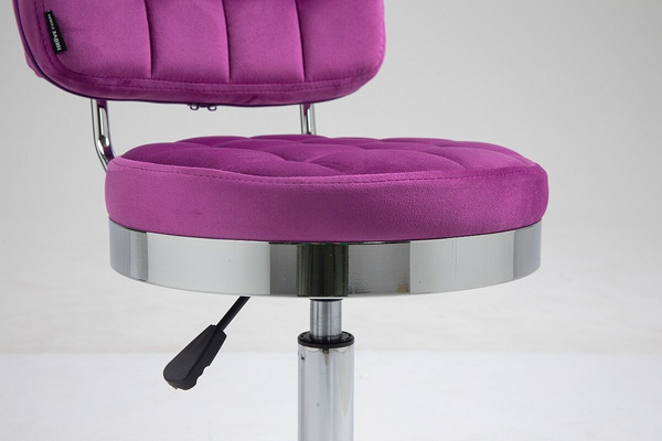 HOKER HR636 FUKSJA WELUR CHROMOWANA PODSTAWA