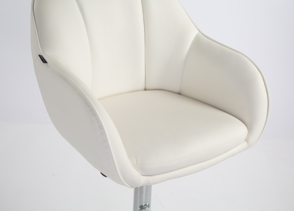 HOKER HR2055W BIAŁY CHROMOWANA PODSTAWA