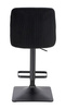 FOTEL HR920KW CZARNY WELUR CZARNA PODSTAWA