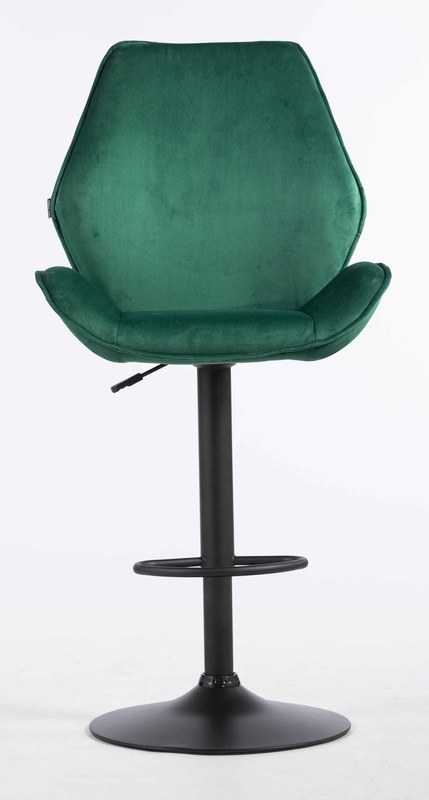 FOTEL HR350W BUTELKOWA ZIELEŃ WELUR CZARNA PODSTAWA