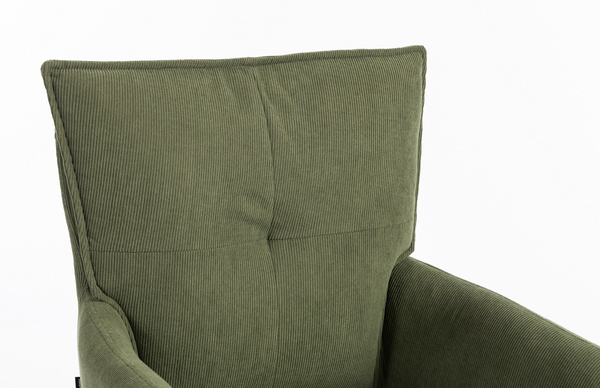 HOKER HR250CROSS ZIELONY SZAŁWIA PREMIUM CORD SZTRUKS CZARNA PODSTAWA