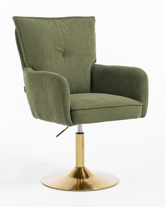 HOKER HR250N ZIELONY SZAŁWIA PREMIUM CORD SZTRUKS ZŁOTA PODSTAWA