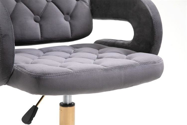 HOKER HR8403K GRAFITOWY WELUR ZŁOTA PODSTAWA