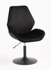 FOTEL HR350N CZARNY WELUR CZARNA PODSTAWA