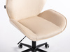 FOTEL HR350K KREMOWY WELUR CZARNA PODSTAWA