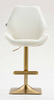 FOTEL HR350KW KREMOWY BARANEK ZŁOTA PODSTAWA