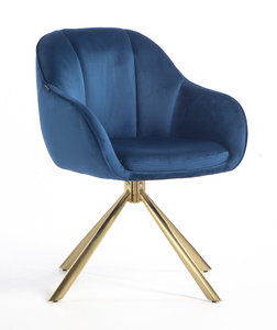 HOKER HR2055 CIEMNE MORZE WELUR ZŁOTY PAJĄK