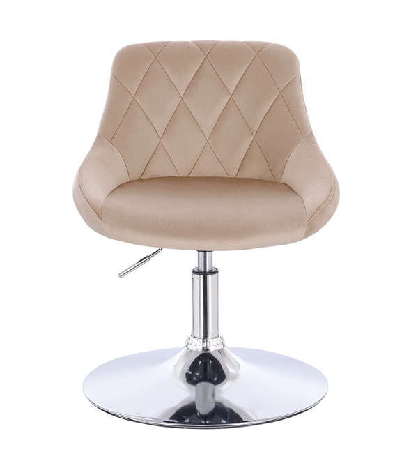 HOKER HR1054N LATTE WELUR CHROMOWANA PODSTAWA