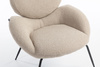 FOTEL HR2045 LATTE BARANEK CZARNA PODSTAWA