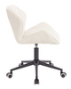 FOTEL HR111K KREMOWY BARANEK CZARNA PODSTAWA