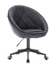 FOTEL HR8516K CZARNY CZARNA PODSTAWA