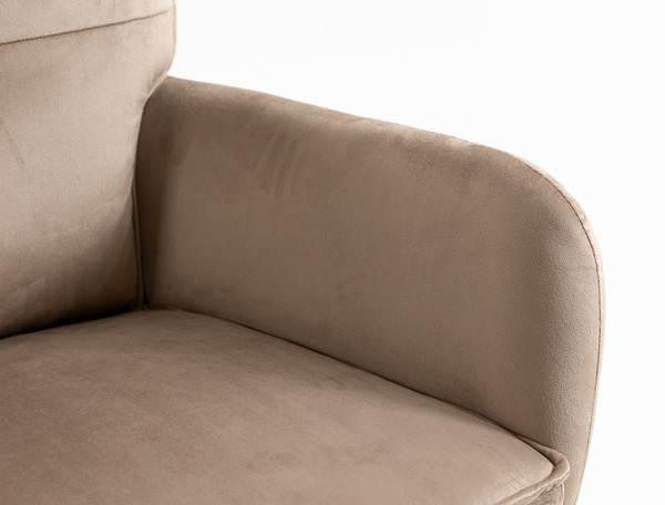 HOKER HR250W LATTE WELUR  ZŁOTA PODSTAWA