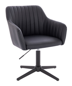 FOTEL HR190CROSS CZARNY CZARNA PODSTAWA