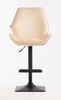 FOTEL HR350KW KREMOWY WELUR CZARNA PODSTAWA