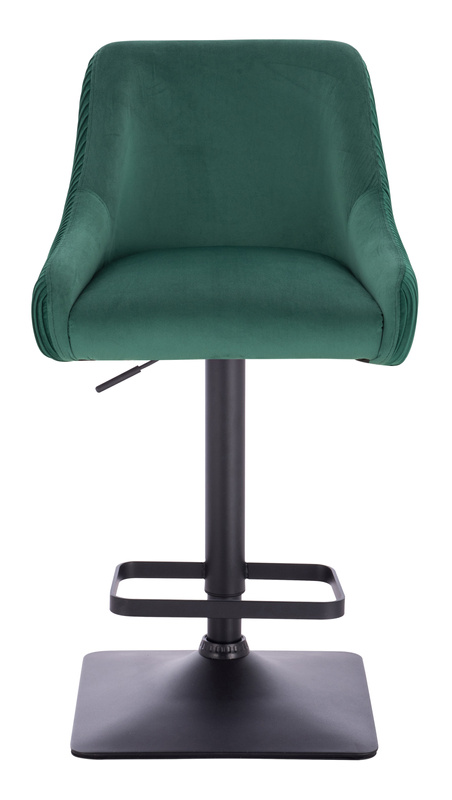 FOTEL HR920KW BUTELKOWA ZIELEŃ WELUR CZARNA PODSTAWA