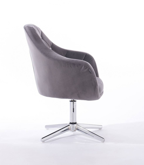 FOTEL HR830CROSS GRAFITOWY WELUR