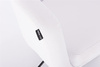 FOTEL HR830 BIAŁA SKÓRA CROSS CHROM