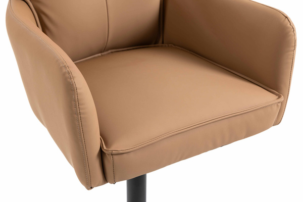 HOKER HR250W KARMELOWY EKOSKÓRA PREMIUM SOFT CZARNA PODSTAWA