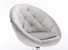 FOTEL HR8516 STALOWY WELUR