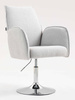 FOTEL HR280N SZARY BARANEK CHROMOWANA PODSTAWA