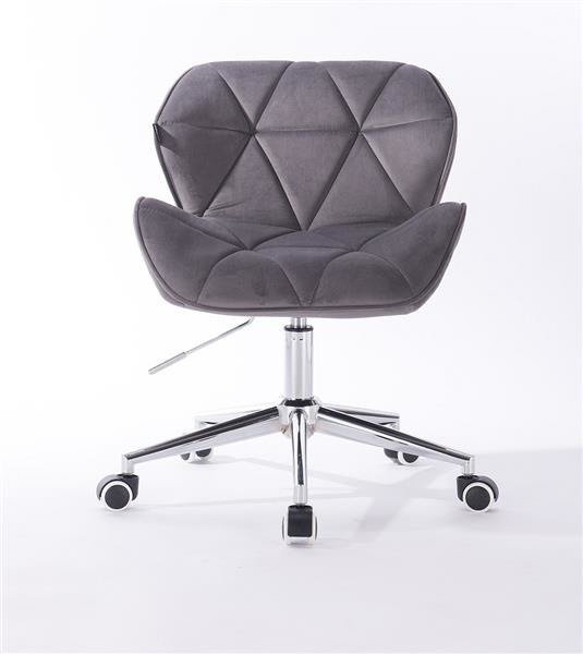 FOTEL HR111K GRAFITOWY WELUR