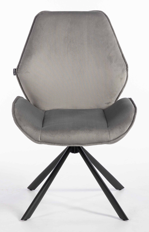 FOTEL HR350 PAJĄK STALOWY WELUR CZARNA PODSTAWA
