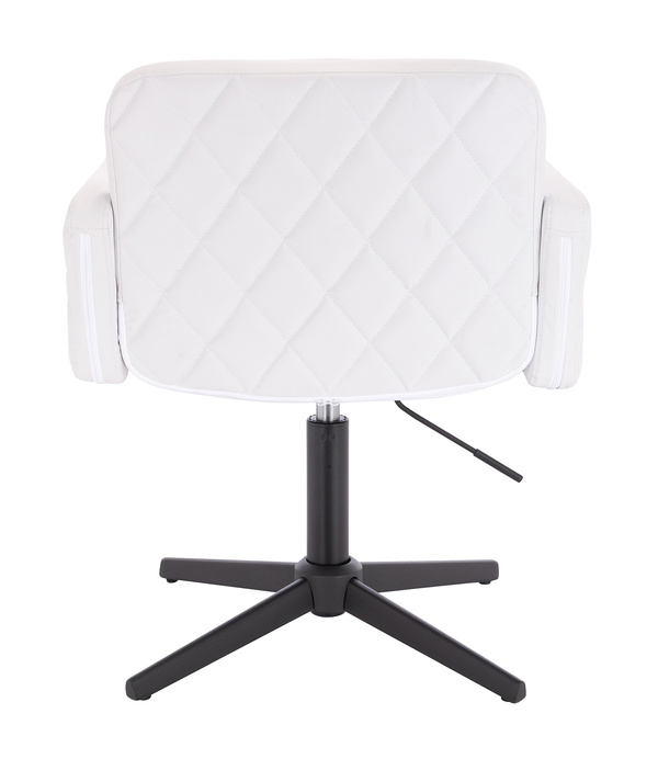 FOTEL HC802CROSS BIAŁY CZARNA PODSTAWA