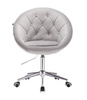 FOTEL HR8516K STALOWY WELUR