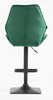FOTEL HR350KW BUTELKOWA ZIELEŃ WELUR CZARNA PODSTAWA