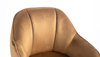 HOKER HR2055K MIODOWY WELUR CHROMOWANA PODSTAWA