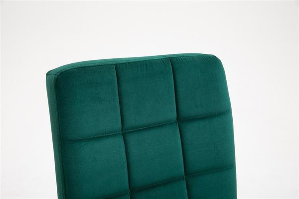 FOTEL HR7009CROSS BUTELKOWA ZIELEŃ ZŁOTA PODSTAWA
