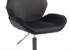 FOTEL HR350K CZARNY WELUR CZARNA PODSTAWA