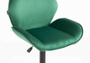 FOTEL HR350KW BUTELKOWA ZIELEŃ WELUR CZARNA PODSTAWA