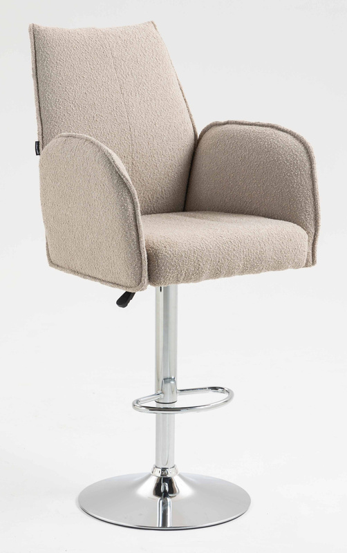 FOTEL HR280W LATTE BARANEK CHROMOWANA PODSTAWA