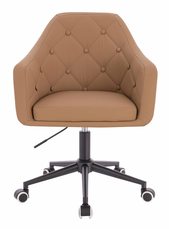 HOKER HR831K KARMELOWY EKOSKÓRA PREMIUM SOFT CZARNA PODSTAWA