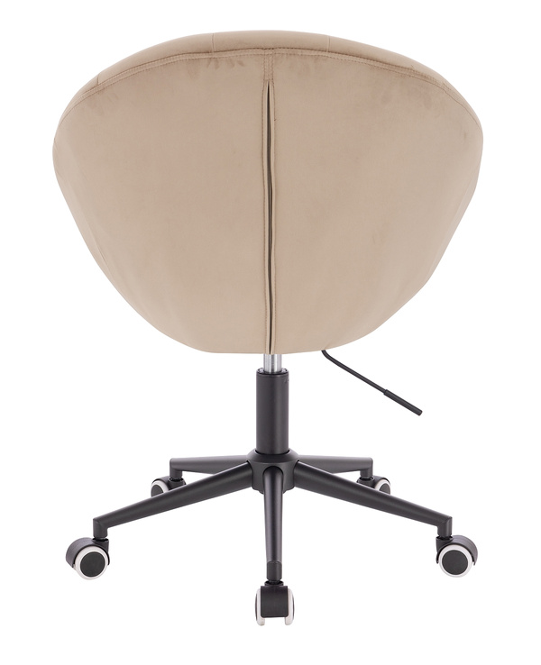 FOTEL HR8516CK LATTE WELUR CZARNA PODSTAWA