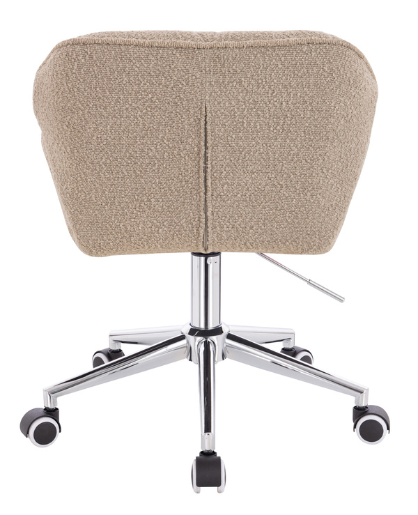 FOTEL HR111K LATTE BARANEK CHROMOWANA PODSTAWA