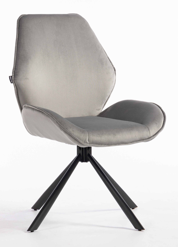 FOTEL HR350 PAJĄK STALOWY WELUR CZARNA PODSTAWA