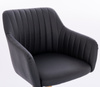 FOTEL HR190CROSS CZARNY CZARNA PODSTAWA