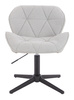 FOTEL HR111CROSS SZARY BARANEK CZARNA PODSTAWA